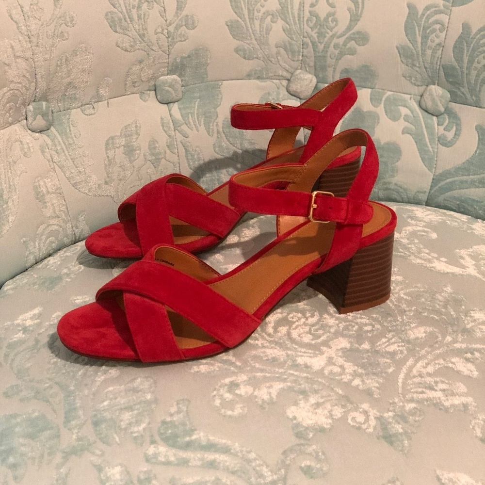 jcrew dark poppy size 7.5